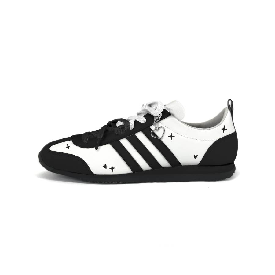 Adidas Adidas VS JOG 2.0 German Army Trainers Unisex Low Top Black/White