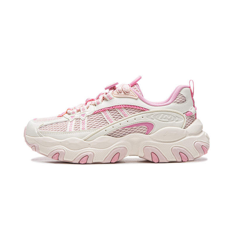 Li-Ning Li Ning Cat Paw Lite3 Casual Shoes Women's Low Top Light Pink/Champagne White