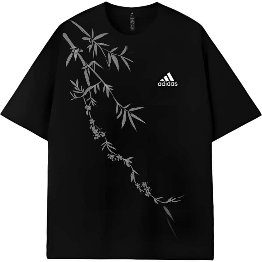 Adidas Adidas MUST HAVES T Shirts Unisex Black Bamboo Shadow Crew Neck Straight Fit