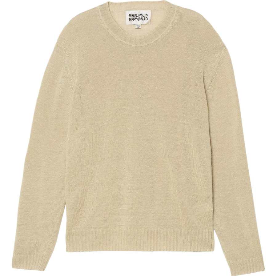 ZARA Bad Bunny Knitwear Men's Tan Crew Neck Moderate