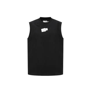 Feng Chen Wang Tank Tops Unisex Black Crew Neck Thin Other