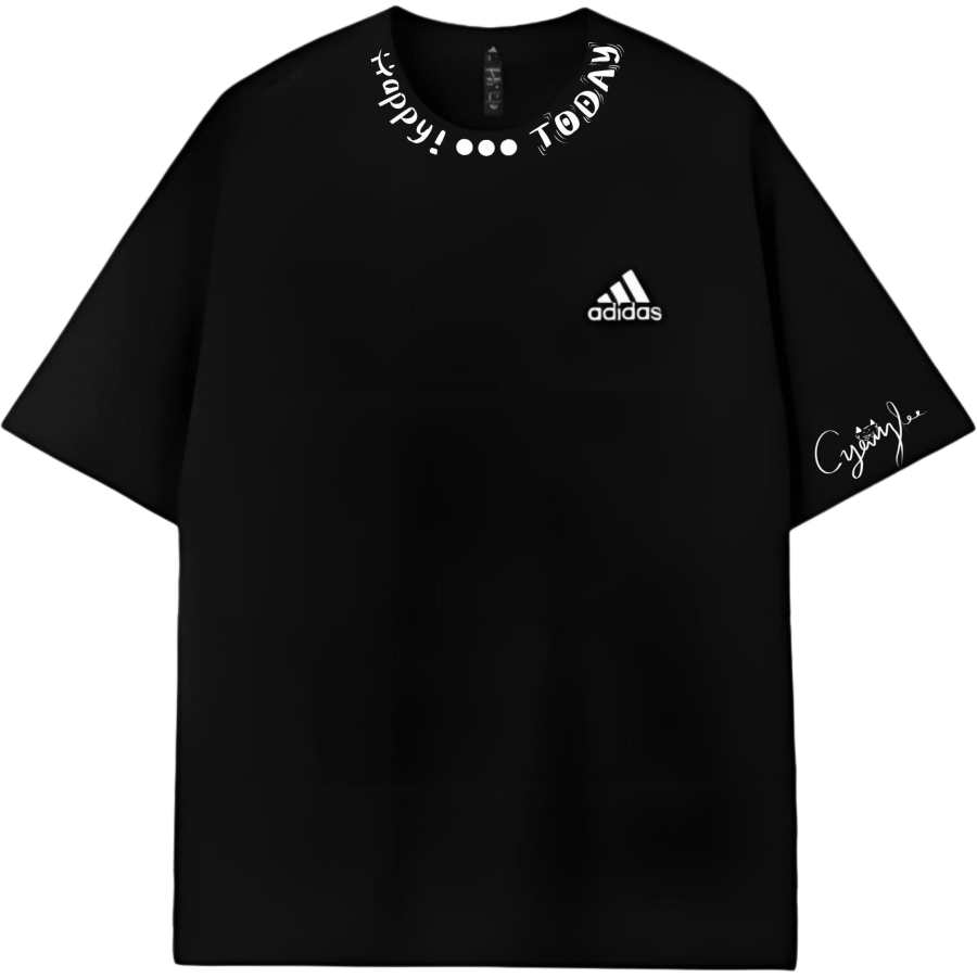 Adidas Adidas MUST HAVES T Shirts Unisex Black Star Pupil Crew Neck Straight Fit