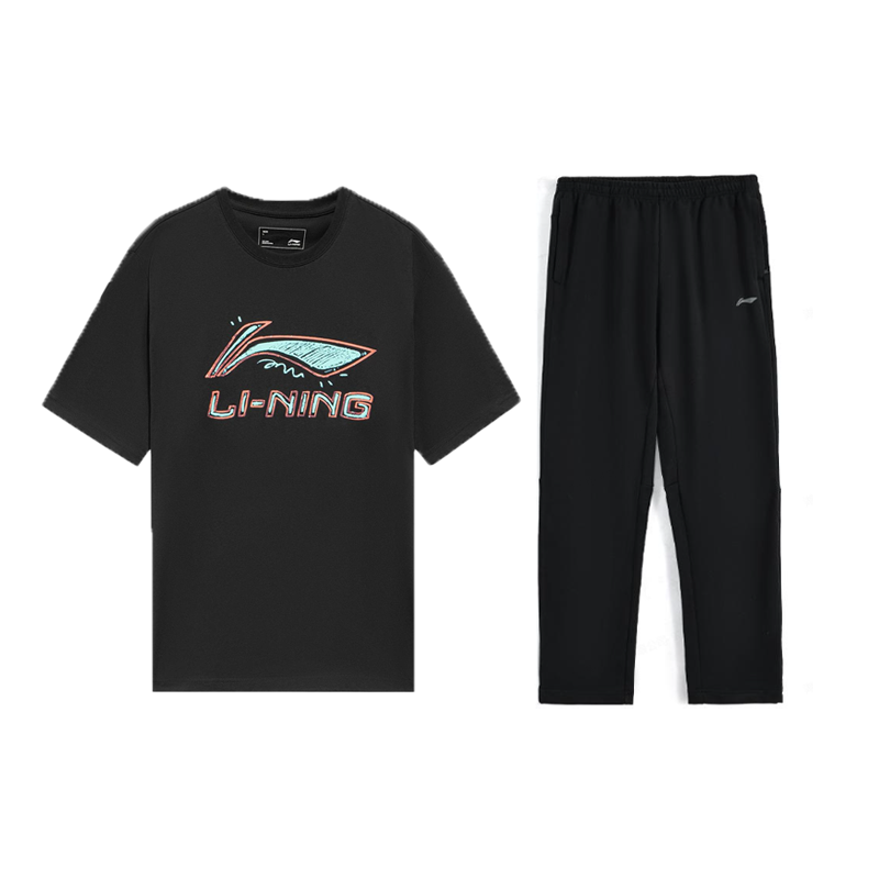 Li-Ning Li Ning Casual Sportswear Unisex Crew Neck Moderate