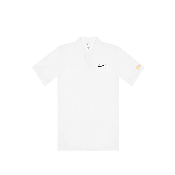 Nike Nike Dri Fit Polo Shirts Unisex White Polo Collar Thin Straight Fit