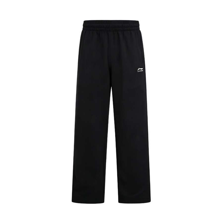 Li-Ning Li Ning Knitted Sweatpants Men's Black Moderate Straight Fit Pants