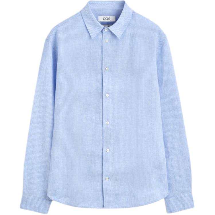 COS COS Shirts Men's Light Blue Lapel Moderate Other