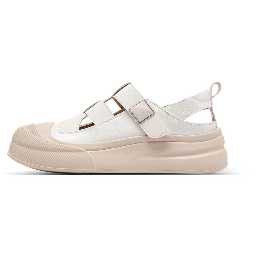 ST&SAT Pig Cage Shoes Synthetic Leather Roman Sandals 4.5cm Women's