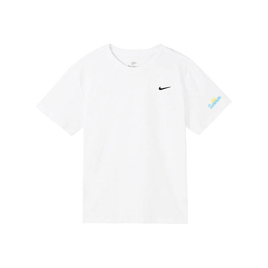 Nike Nike Sportswear T Shirts Unisex White Crew Neck Thin Straight Fit