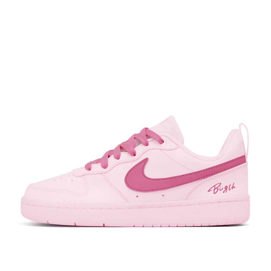 Nike Nike Court Borough 2 Pink Mist Sweet Berry, Natural, Fresh, Macaron, Girlish Feel, Good Looking Leather Individual