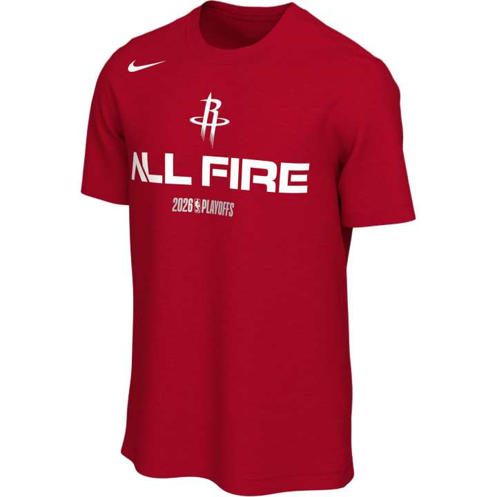 Nike Nike Houston Rockets T Shirts Men's Red Crew Neck