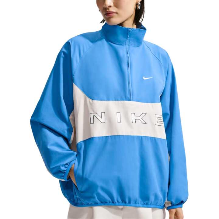 Nike Nike Jackets Women's Light Photo Blue/Chalk White/Chalk White Stand Collar Moderate Other