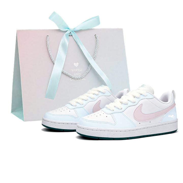 Nike Nike Court Borough Skateboard Shoes Women's Low Top Light Blue