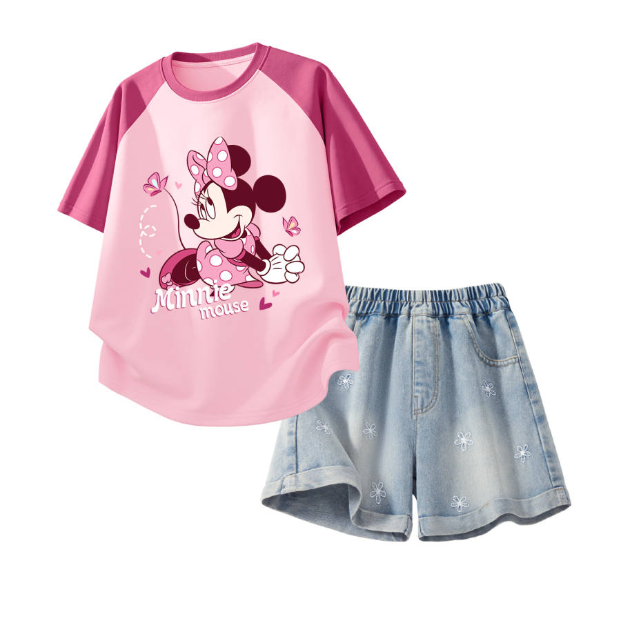 Disney Kids Casual Sportswear Crew Neck Thin Stretch Breathable