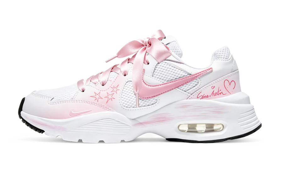 Nike Nike Air Max Fusion Running Shoes Women's Low Top Pink White