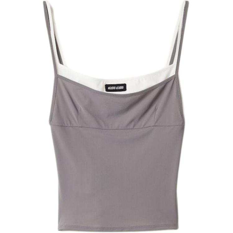 MIU MIU Camisoles Women's Steel Gray Moderate Other
