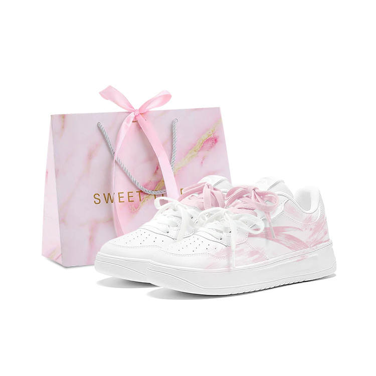 ANTA Easy Skateboard Shoes Women's Low Top Pink