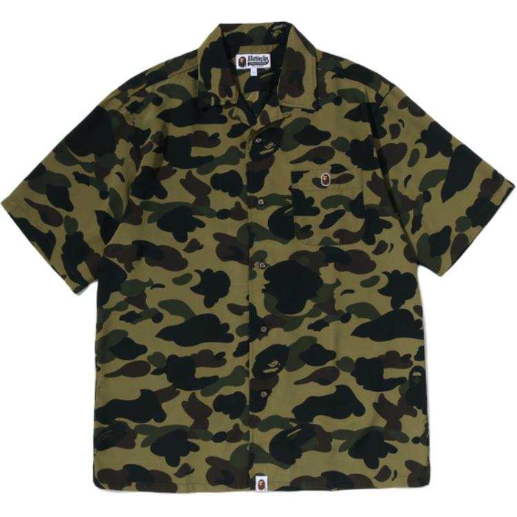 A BATHING APE A BATHING APE 1ST CAMO Shirts Unisex Lapel Moderate