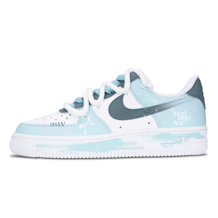 Nike Nike Air Force 1 Skateboard Shoes Women's Low Top White/Blue