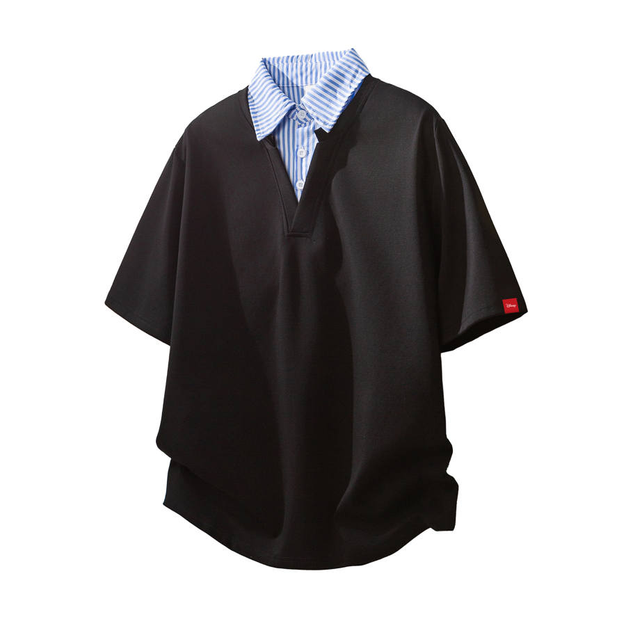 Disney Polo Shirts Unisex Polo Collar Moderate Straight Fit