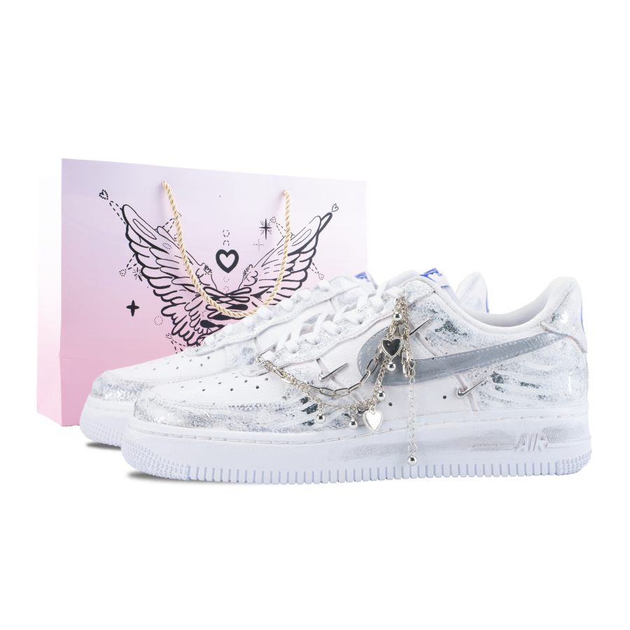 Nike Nike Air Force 1 Skateboard Shoes Women's Low Top Gray White