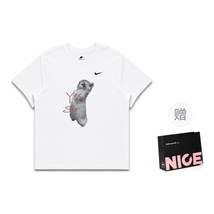 Nike Nike Sportswear T Shirts Unisex White Crew Neck Moderate Straight Fit