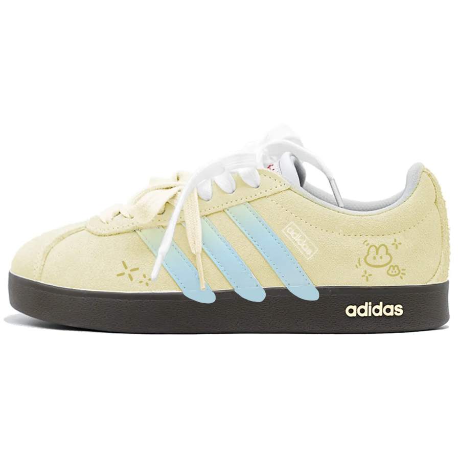 Adidas Adidas VL COURT 2.0 Skateboard Shoes Women's Low Top Yellow