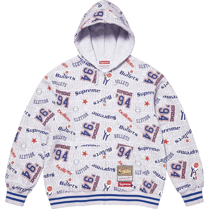 Supreme Supreme X Mitchell Ness Supreme/Mitchell & Ness Co Branded Collection Sweatshirts Unisex Hooded Non Detachable Moderate