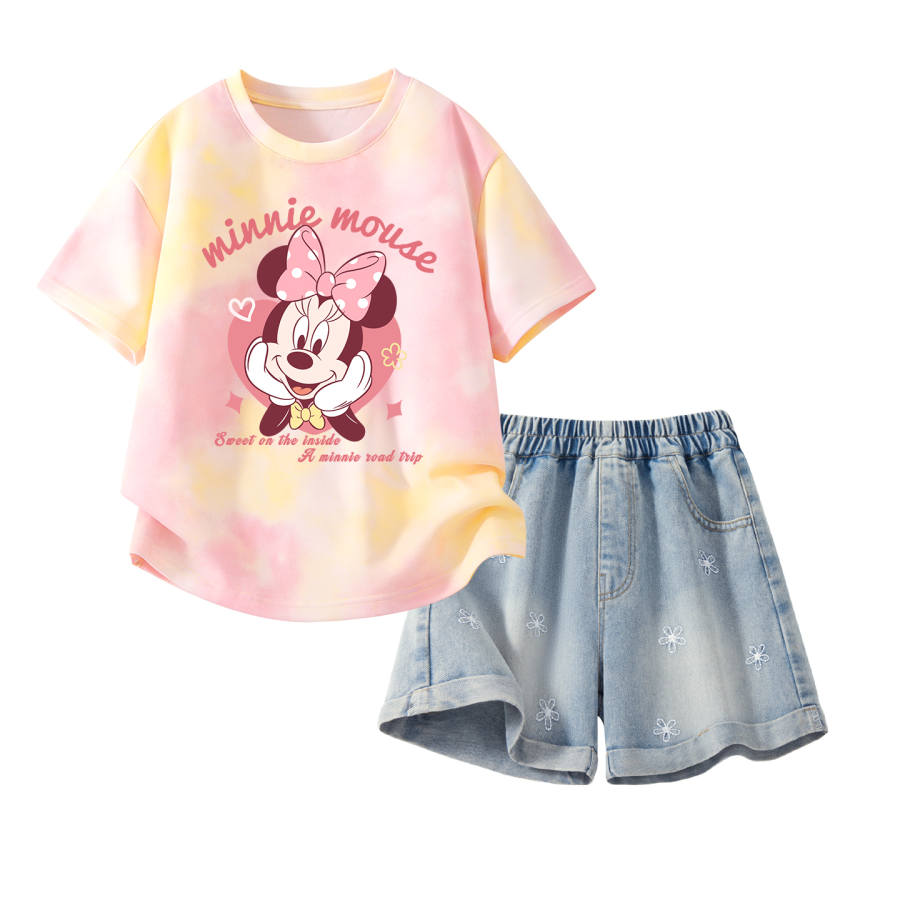 Disney Kids Casual Sportswear Crew Neck Thin Stretch Breathable