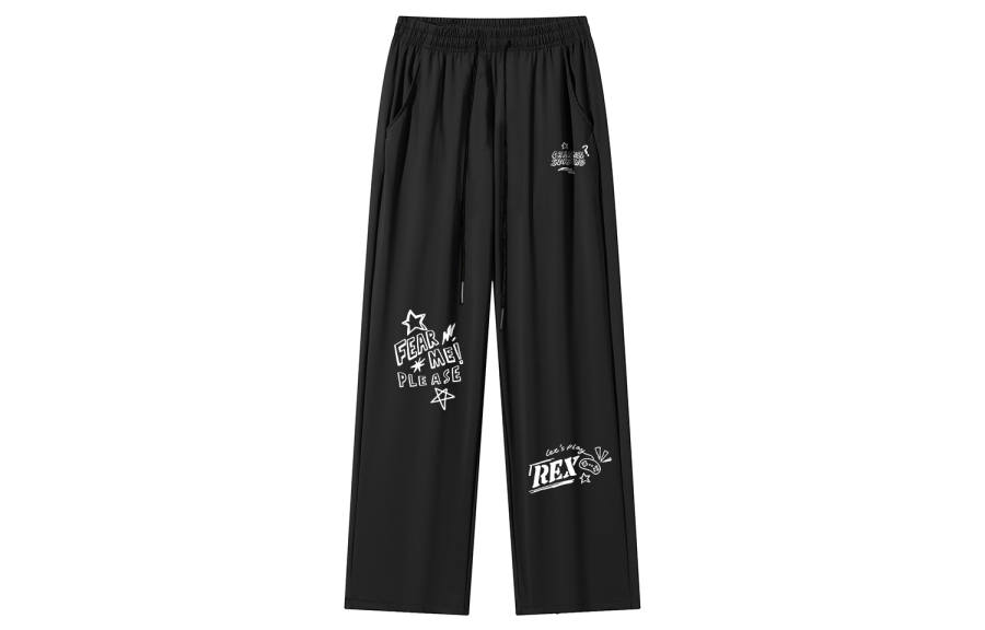 Disney Casual Pants Unisex Thin Straight Fit Pants