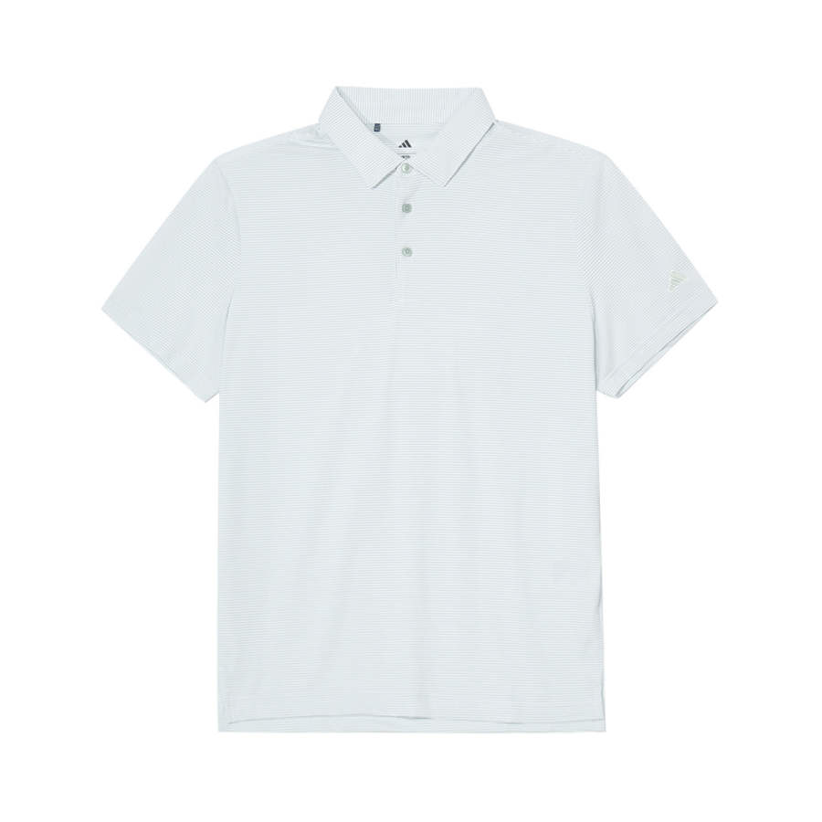 Adidas Adidas Polo Shirts Men's White/Wonder Light Gray Green Polo Collar Moderate