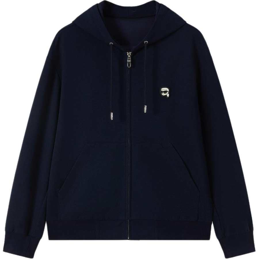 KARL LAGERFELD / Karl Lagerfeld Jeans Sweatshirts Men's Navy Blue Hooded Non Detachable Moderate Other