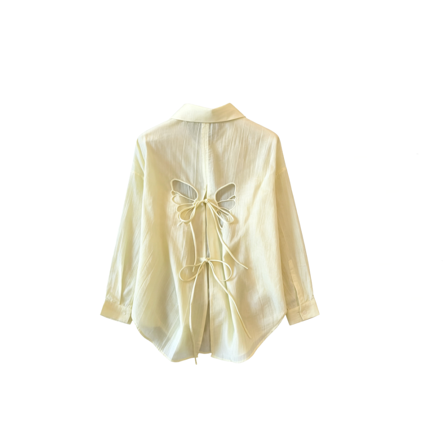 CPAURA Shirts Women's Lapel Thin Straight Fit