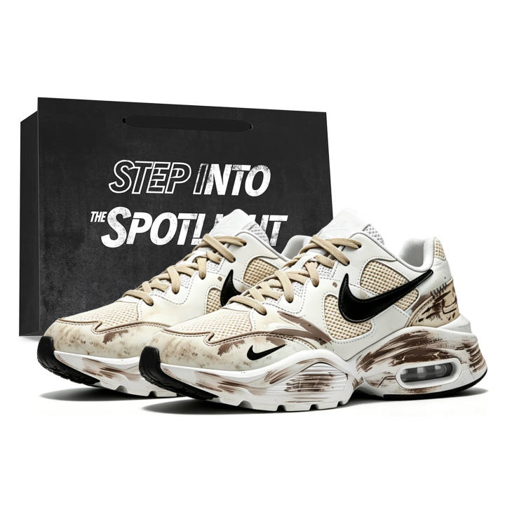 Nike Nike Air Max Fusion Running Shoes Men's Low Top Brown Coffee