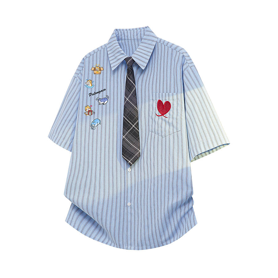 PAL ONGACO Shirts Unisex Lapel Moderate Straight Fit