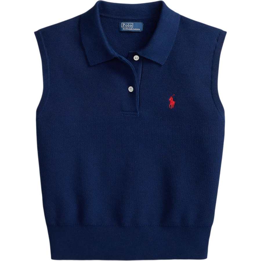 Polo Ralph Lauren Polo Shirts Women's Dark Blue Polo Collar Moderate Straight Fit