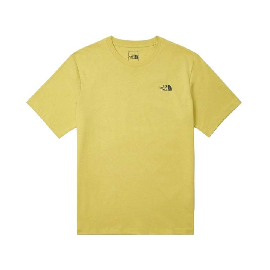 THE NORTH FACE T Shirts Unisex 0UO Yellow Crew Neck
