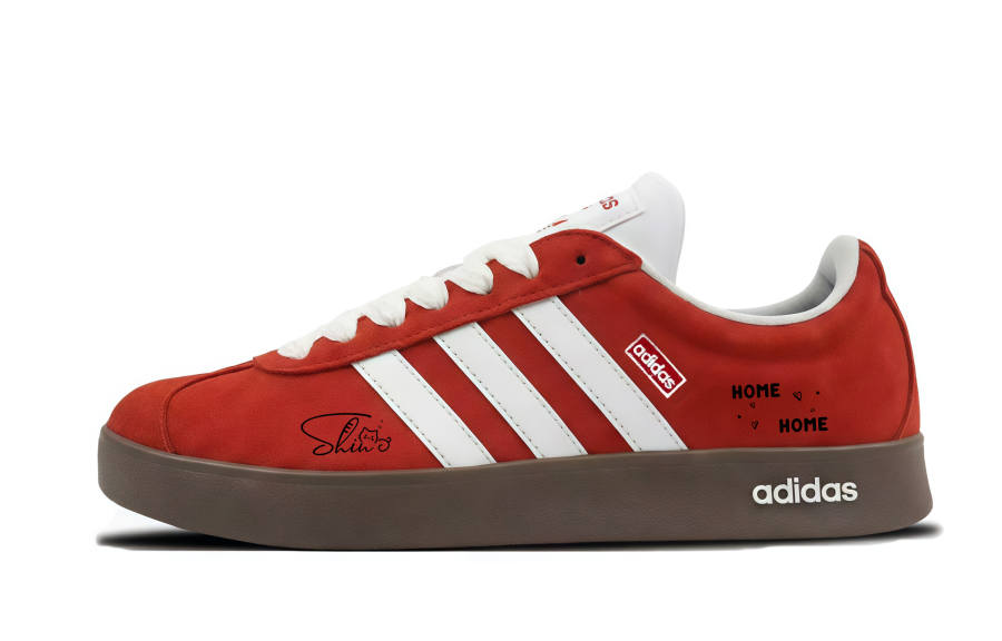 Adidas Adidas VL COURT 2.0 Skateboard Shoes Unisex Low Top Black
