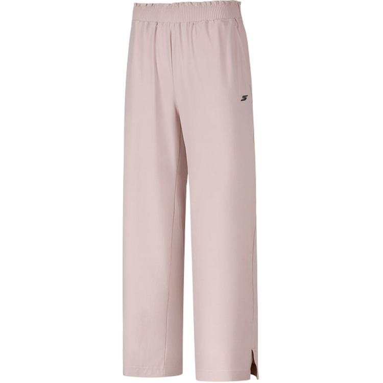 Skechers Knitted Sweatpants Women's Light Pink Moderate Straight Fit Pants