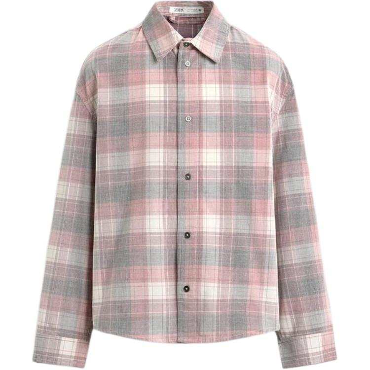 ZARA ZARA Shirts Men's Pink Lapel Moderate Other