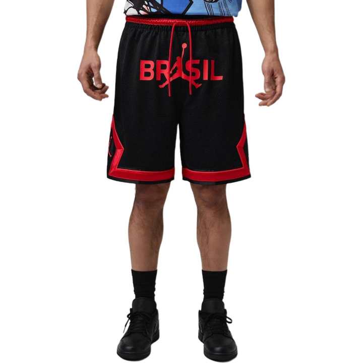 Jordan Jordan Diamond Casual Shorts Men's Black/University Red Moderate