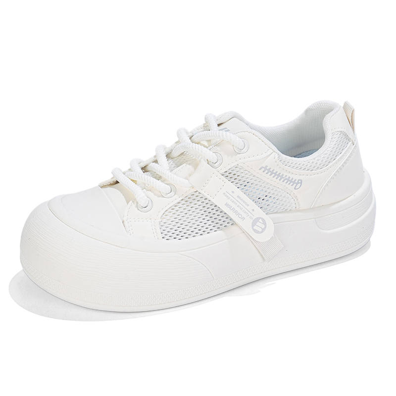 WARRIOR Skateboard Shoes Women's Low Top Beige