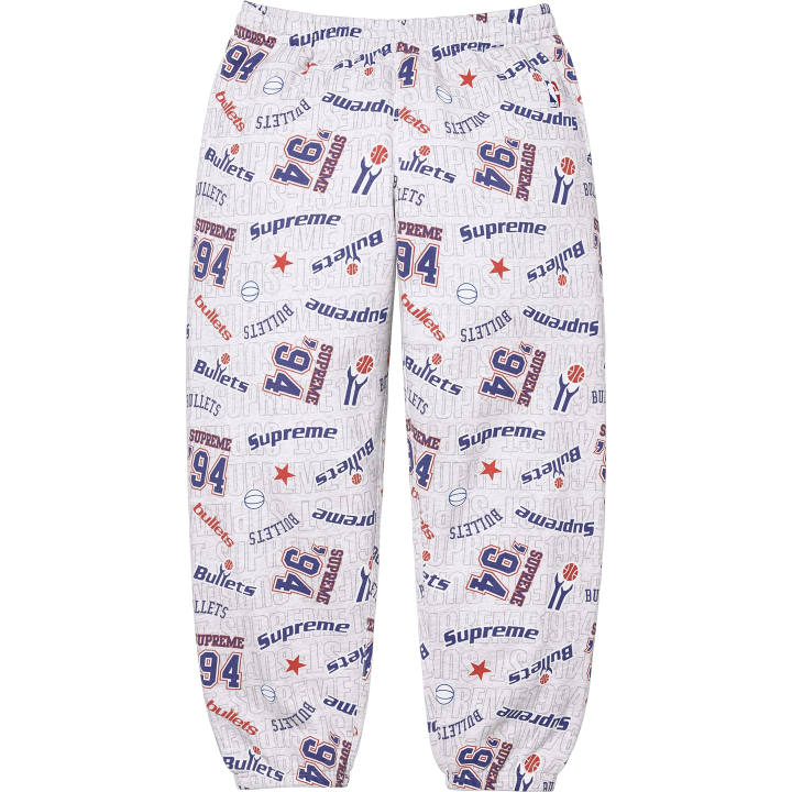Supreme Supreme X Mitchell Ness Supreme/Mitchell & Ness Co Branded Collection Knitted Sweatpants Unisex Moderate Cuffed Pants