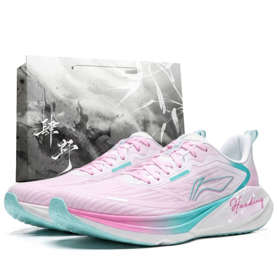Li-Ning Li Ning My Leap 4.0 Running Shoes Men's Low Top Green Pink