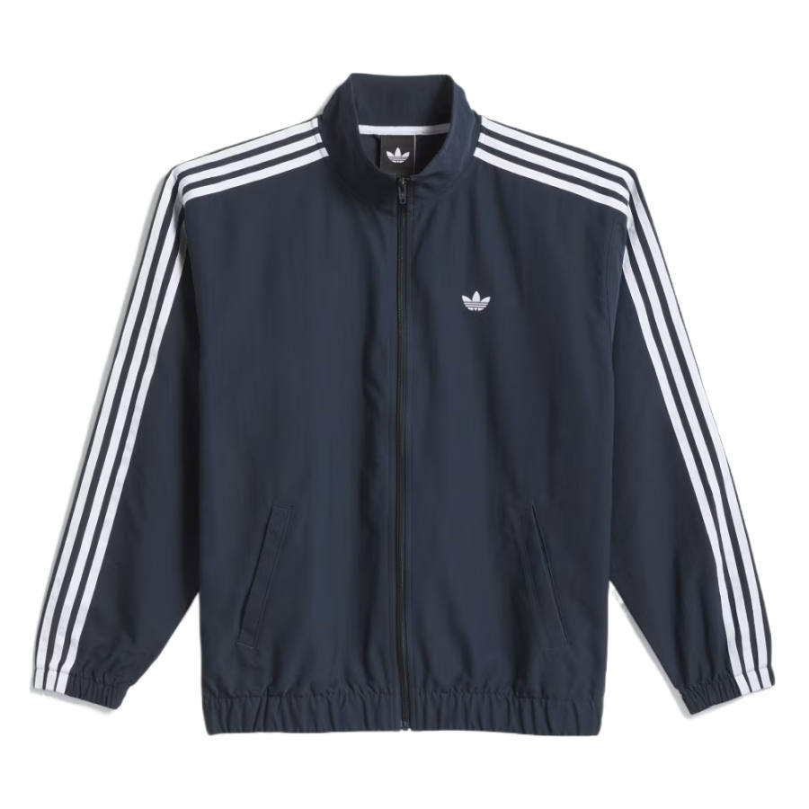 Adidas Originals Skateboarding Jackets Men's Aurora Ink Blue/White Lapel Moderate