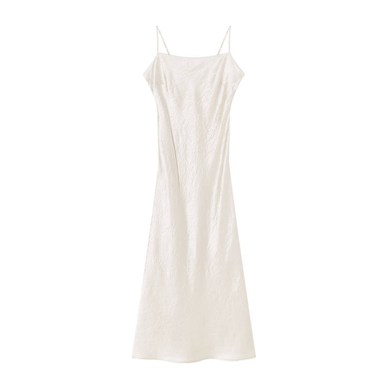 XIANGYING Sleeveless Dresses Women's Ecru Moderate