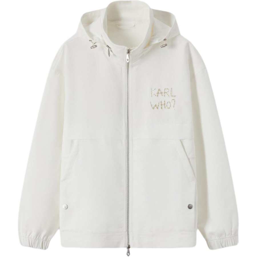 KARL LAGERFELD / Karl Lagerfeld Jeans Jackets Men's White Hooded Detachable Moderate Other