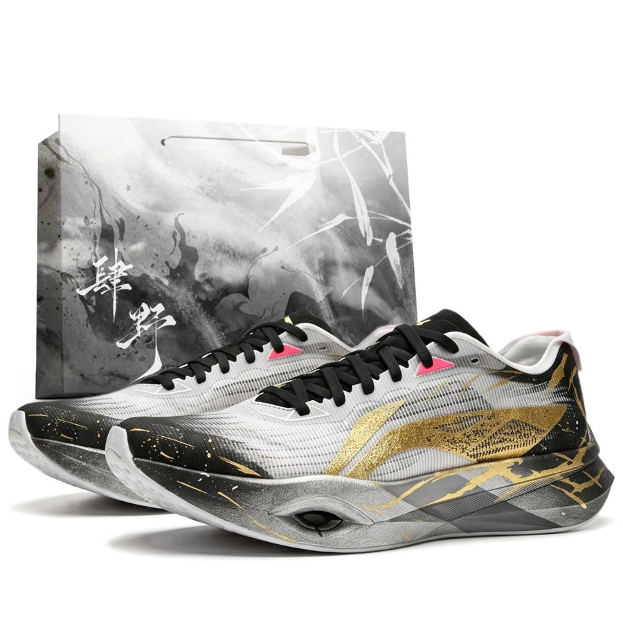 Li-Ning Li Ning Wind Chaser Pro Running Shoes Men's Low Top Black/Gold