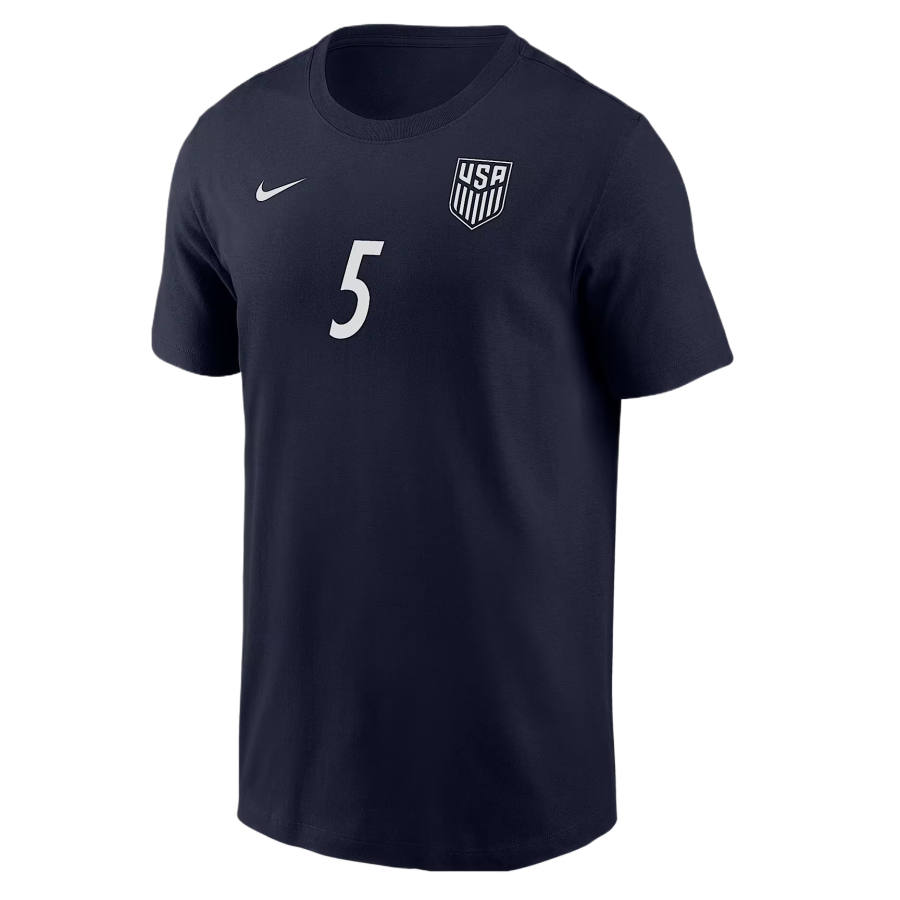 Nike Nike United States National Team Soccer Jerseys Men's Marine Blue Crew Neck Moderate