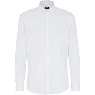 FENDI Shirts Men's White Lapel Moderate Other