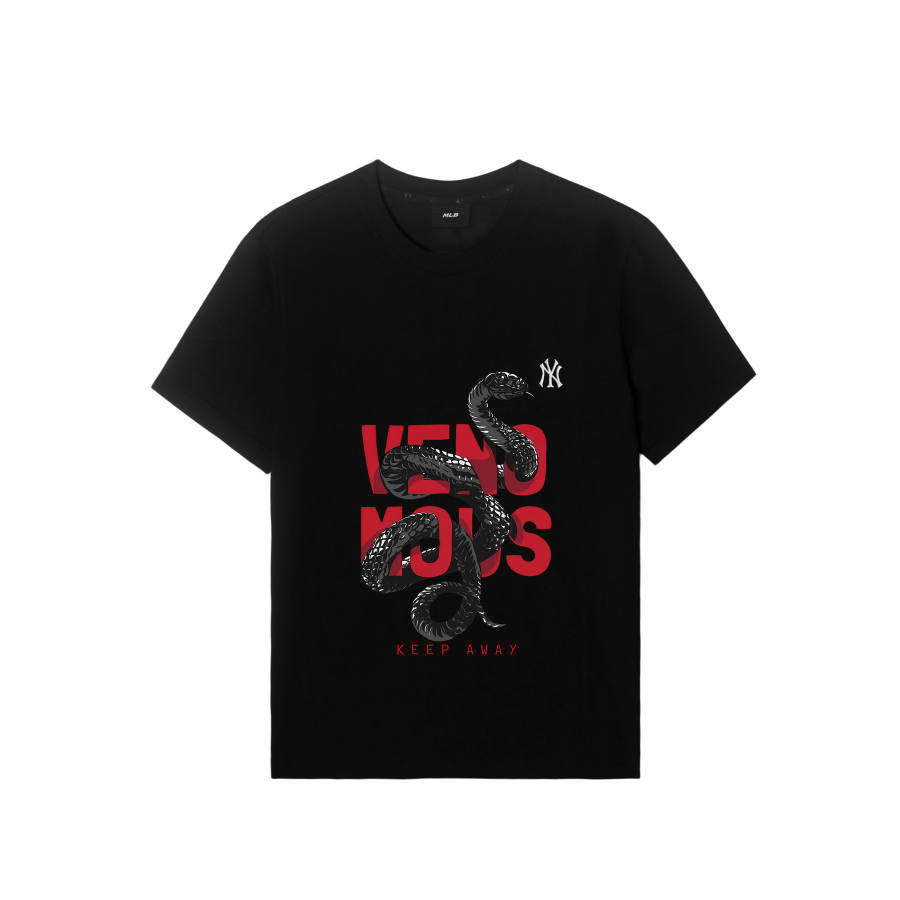 MLB T Shirts Unisex New York Yankees/Black Crew Neck Moderate Straight Fit